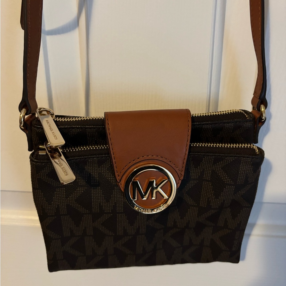 Michael Kors Dark Brown Crossbody Bag - Picture 2 of 3